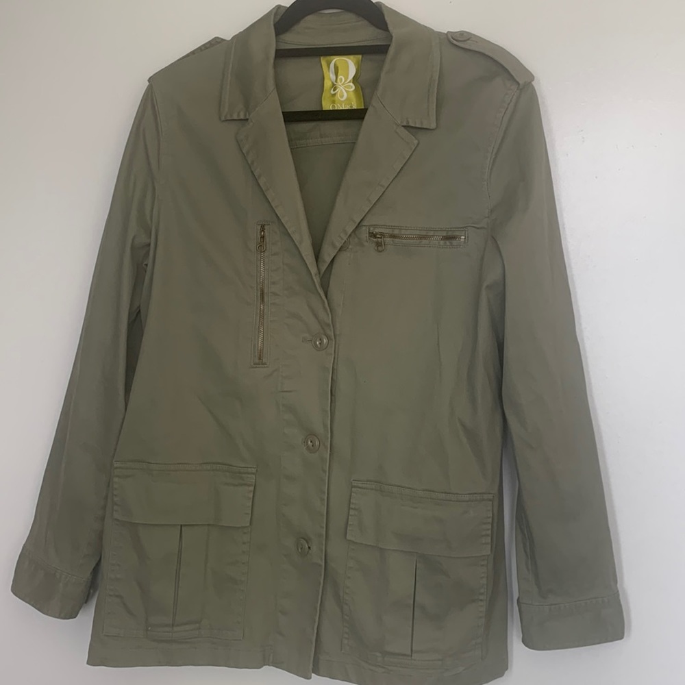Qmack army green jacket size XL